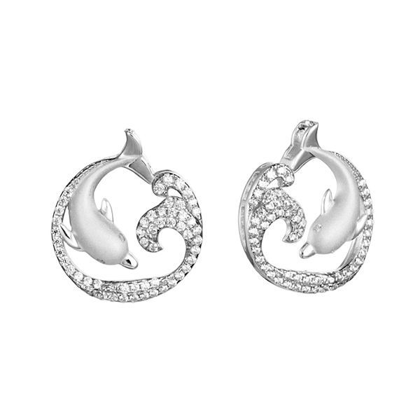 Dolphin Wave Earrings