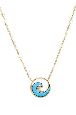 14kt Gold Vermeil Wave Necklace
