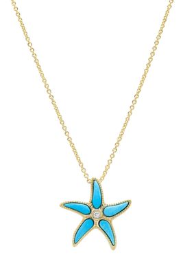14kt Gold Vermeil Starfish Necklace