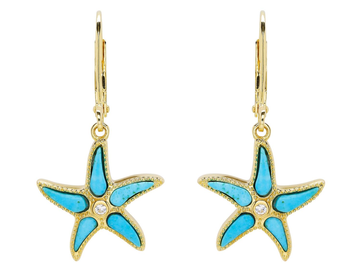 14kt Gold Vermeil Starfish Earrings