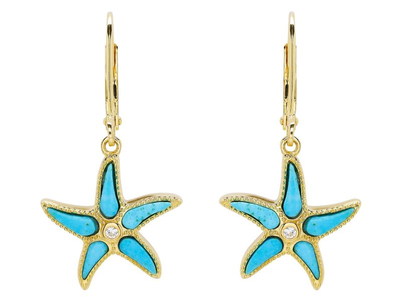 14kt Gold Vermeil Starfish Earrings
