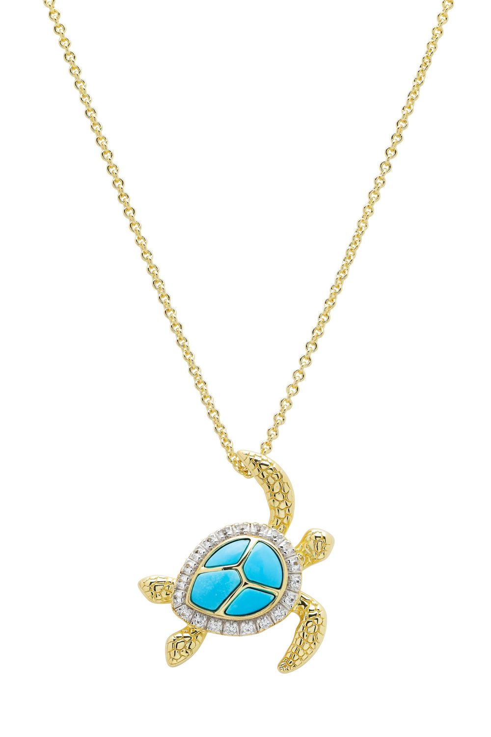 14kt Vermeil Turtle Necklace