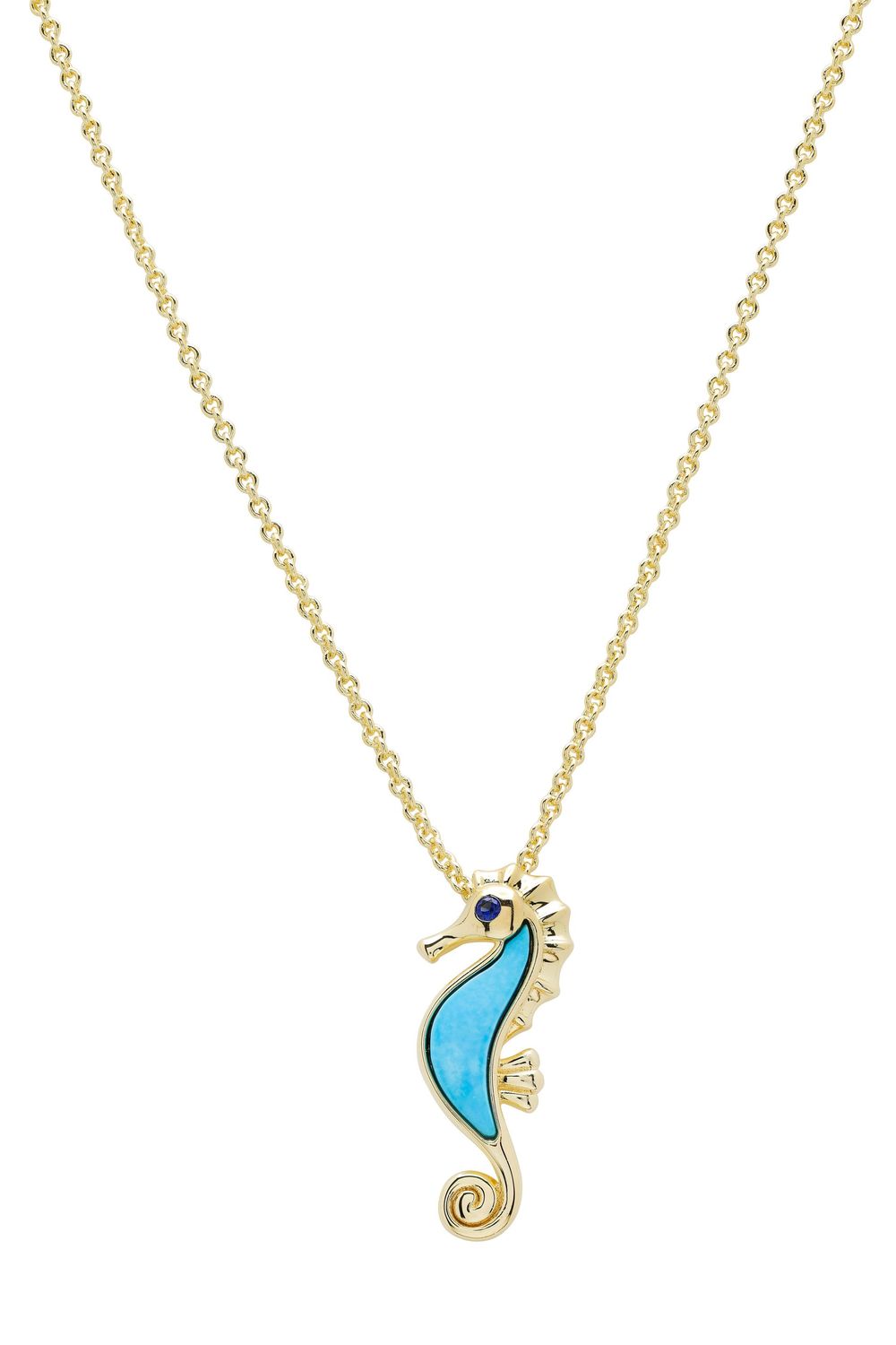 14kt Gold Vermeil Seahorse Necklace