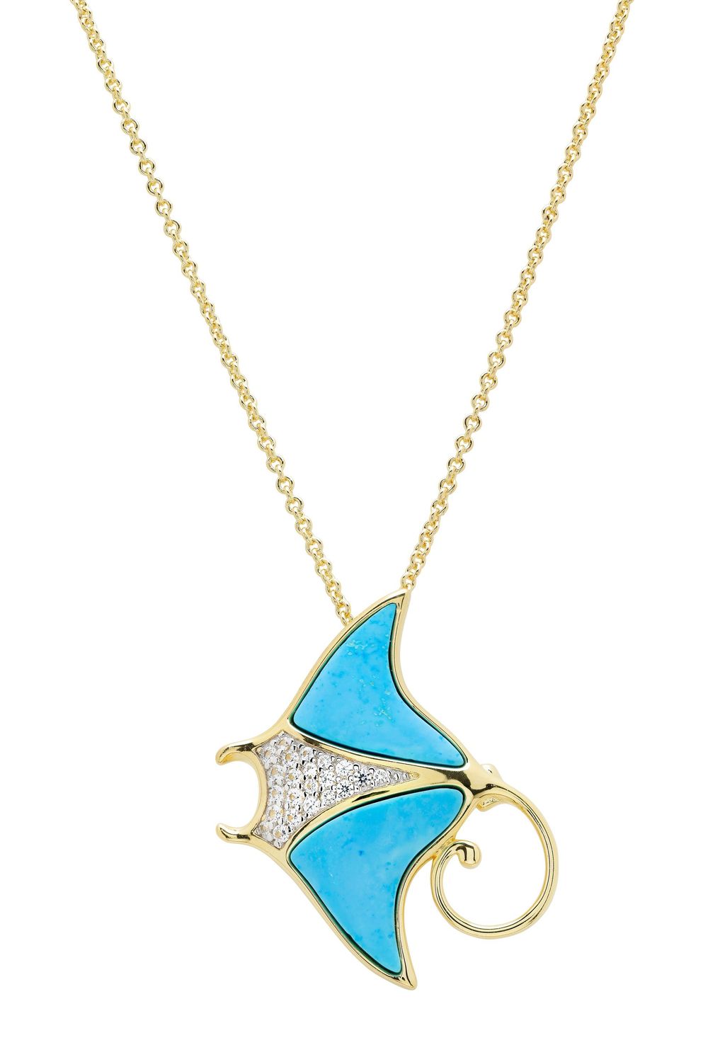 14kt Gold Vermeil Ray Necklace
