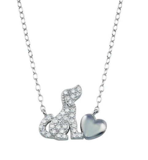 Dog Heart Necklace