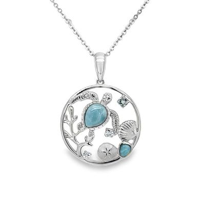 Larmar Turtle Tropical Necklace Larmar Turtle Tropical Necklace