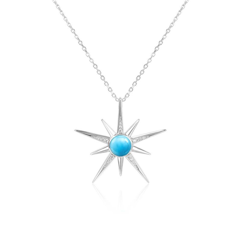 Larimar Starburst Necklace