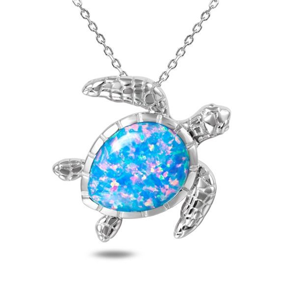 Opal Turtle Necklace