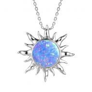 Opal Sun Necklace
