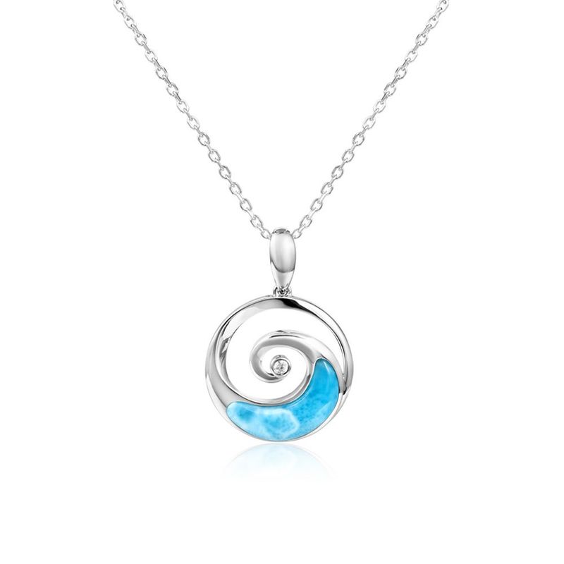 Larimar Wave Necklace