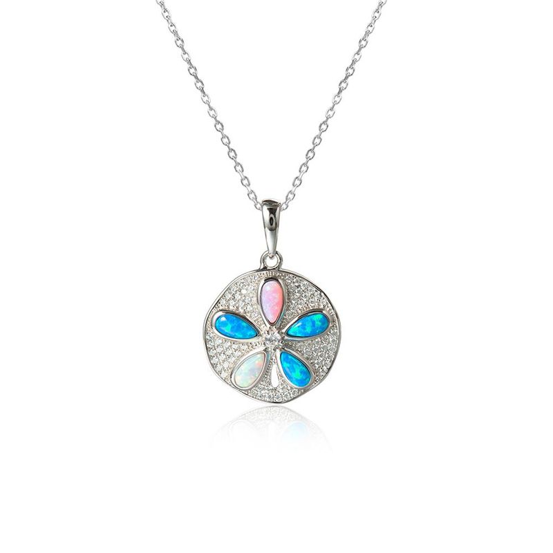 Opal Sand Dollar Necklace