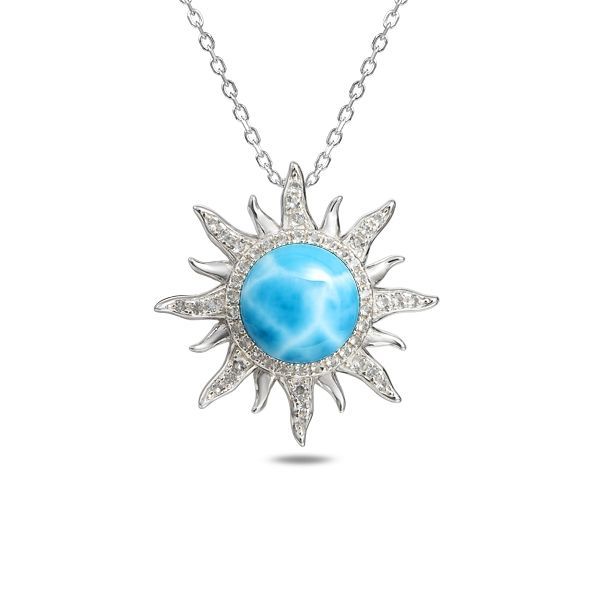 Larimar Sun Necklace
