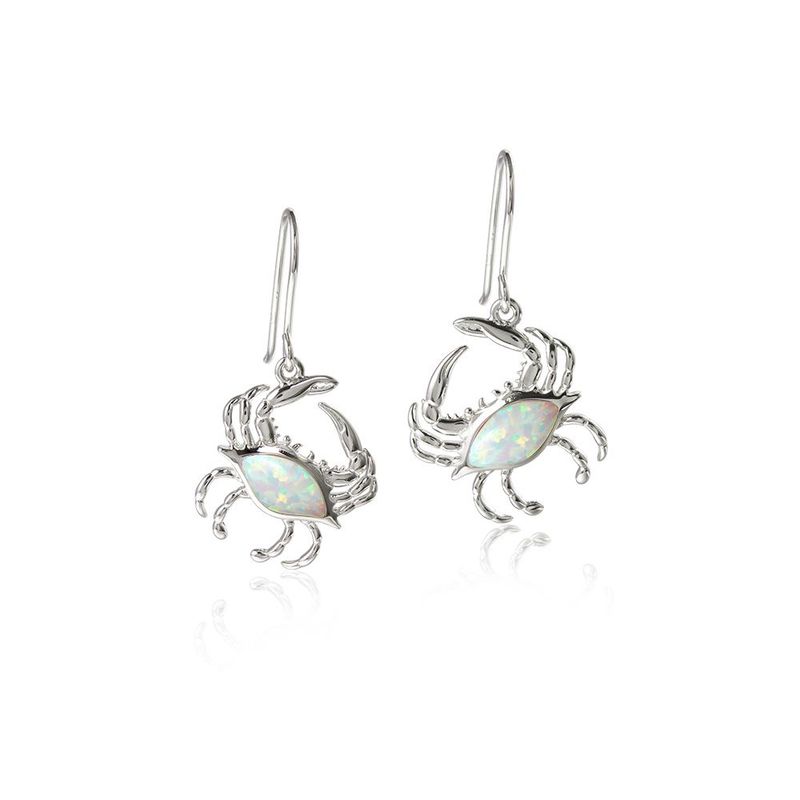 Opal Crab Earrings