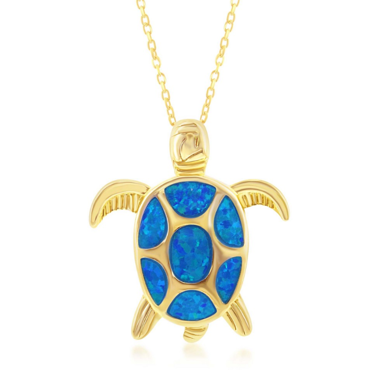 Opal Turtle Pendant