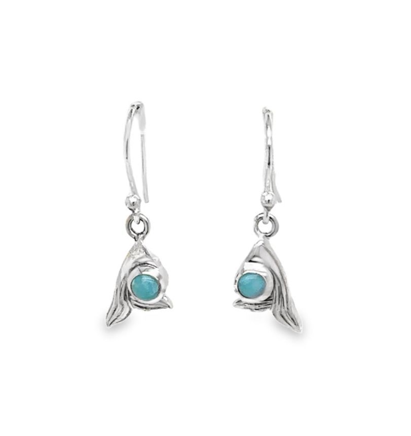 Larimar Tail Earrings