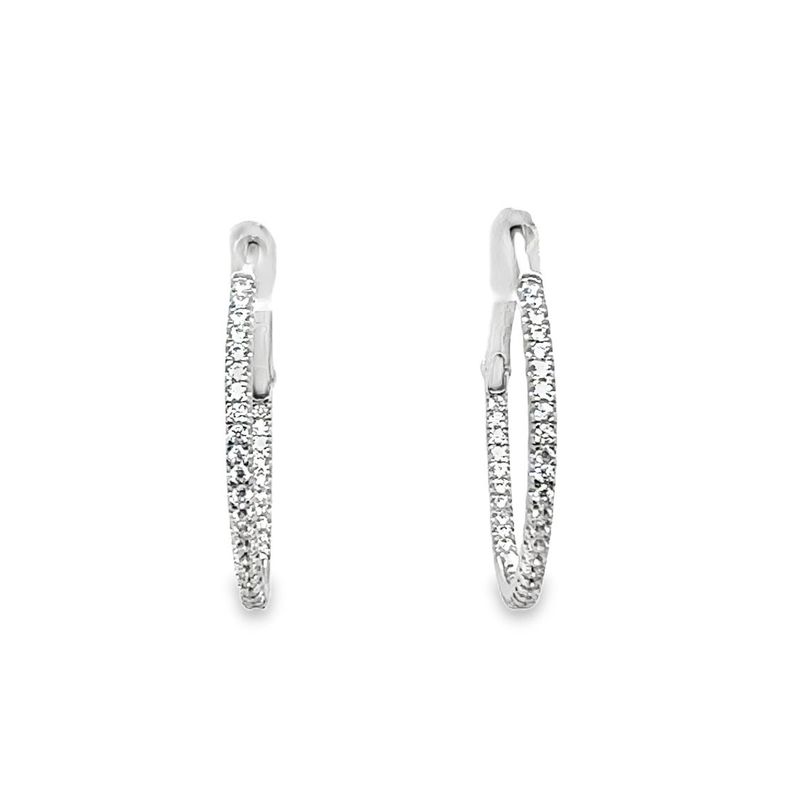 Cubic Zirconia Hoop Earrings