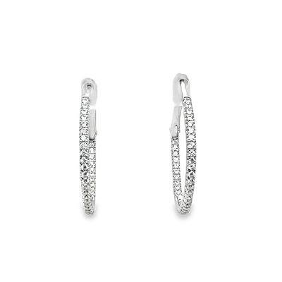 Cubic Zirconia Hoop Earrings