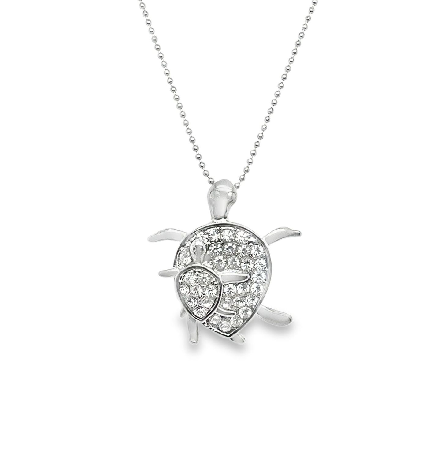 Crystal Turtle Necklace