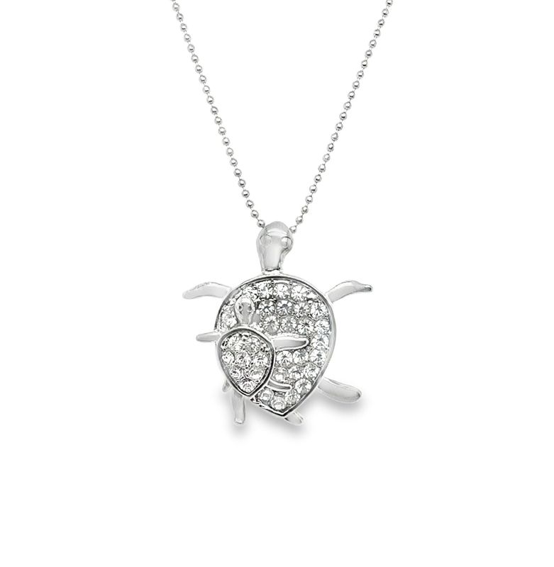 Crystal Turtle Necklace