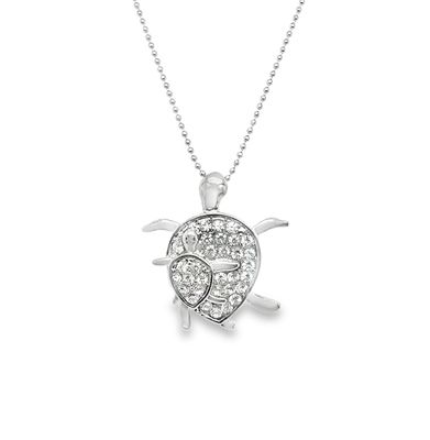 Crystal Turtle Necklace