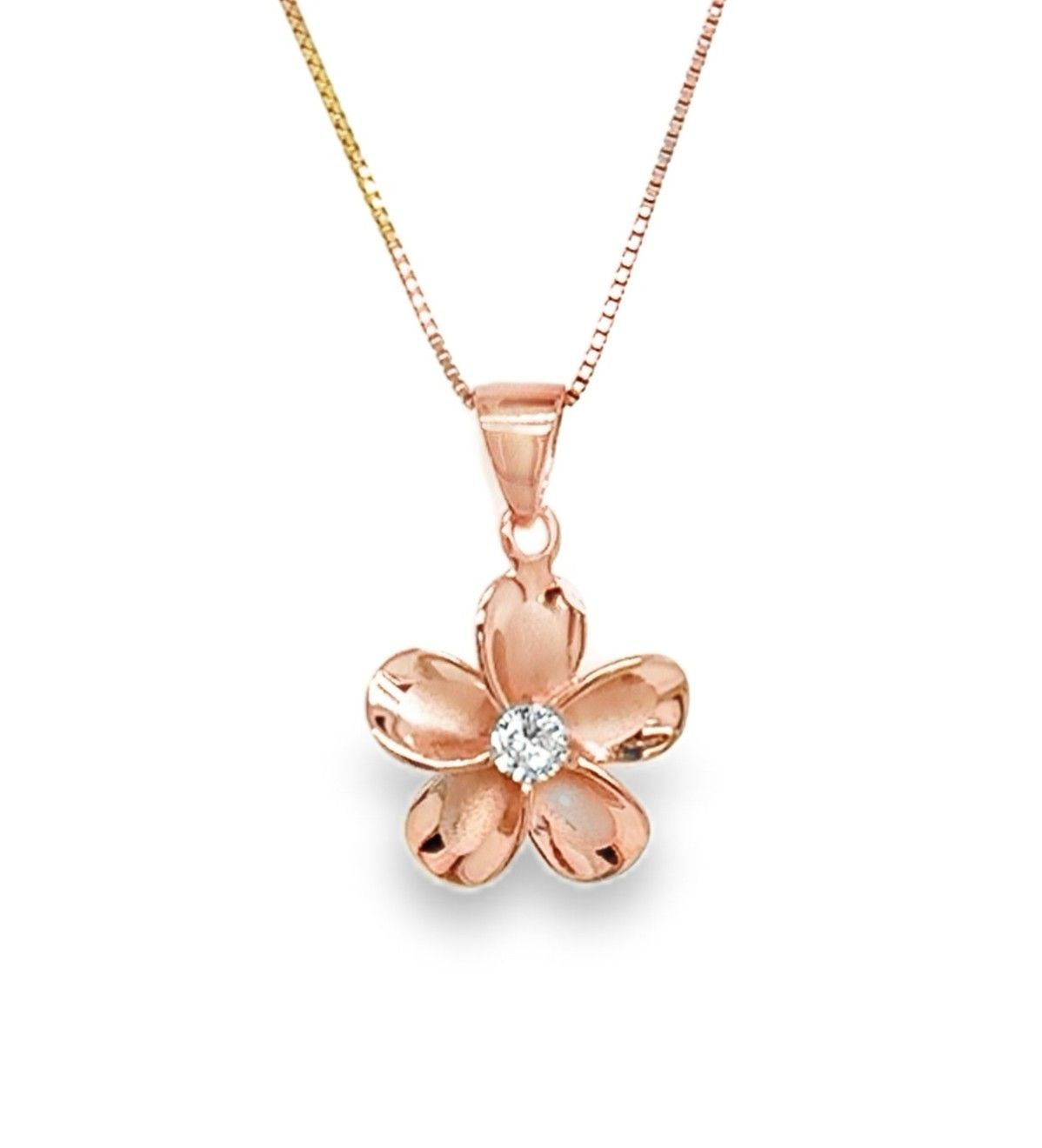 Rose Gold Flower Pendant
