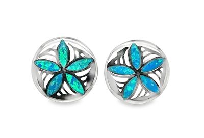 Opal Sand Dollar Earrings