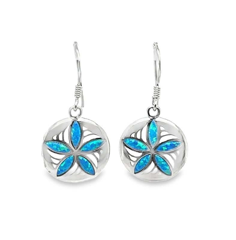 Opal Sand Dollar Earrings