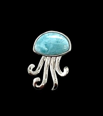 Larimar Jellyfish Pendant