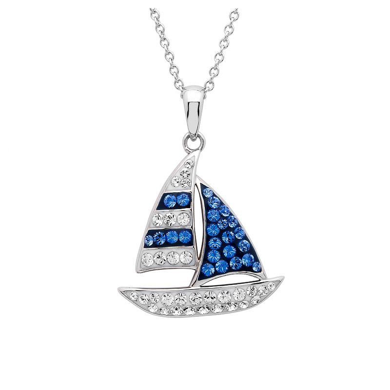 Crystal Boat Necklace