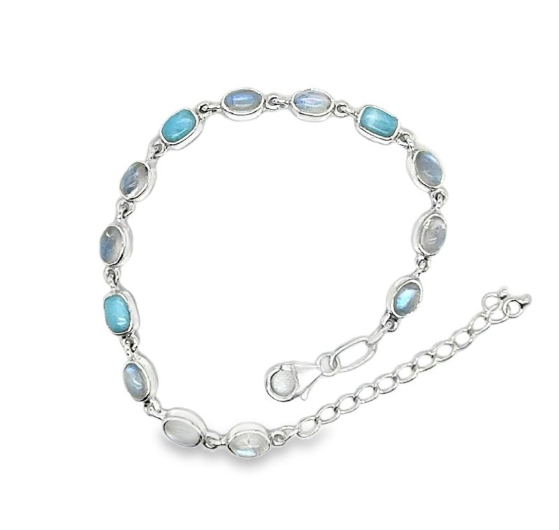 Larimar & Moonstone Bracelet