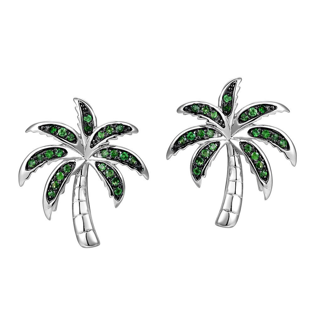 Palm Tree Tsvorite Earrings