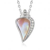 Pink Mother Of Pearl Shell Necklace