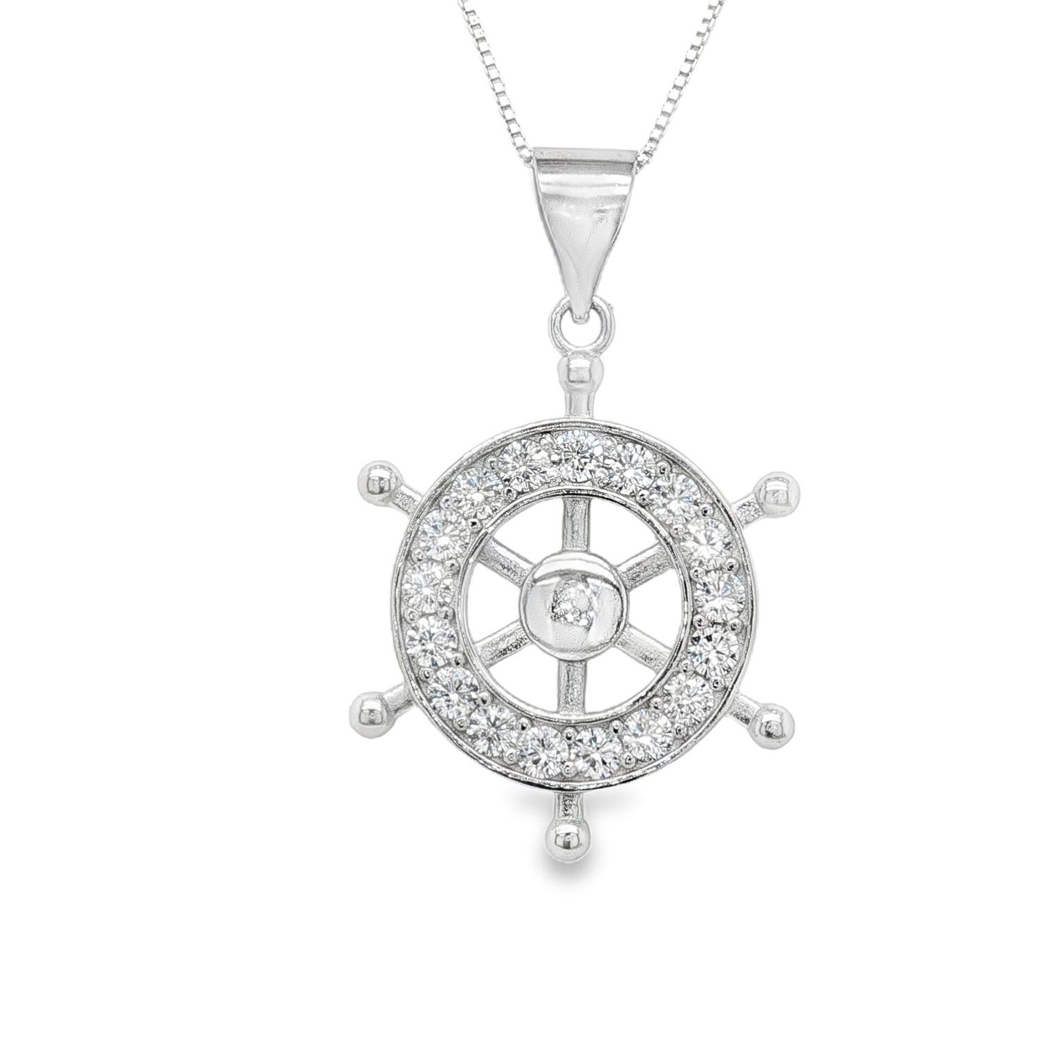 Ships Wheel Pendant