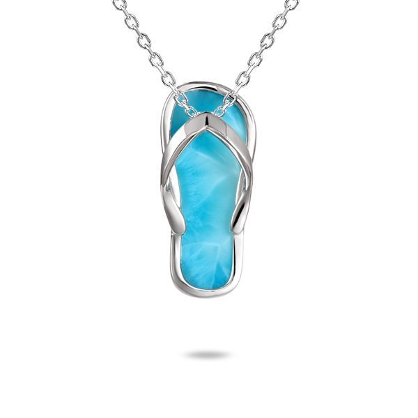 Larimar Flip Flop Necklace