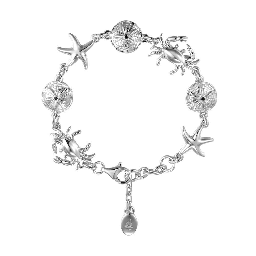 Sterling Silver Sealife Bracelet