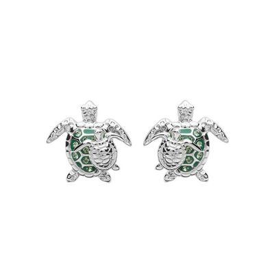 Turtle Mom And Baby Stud Earrings