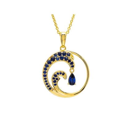 Vermeil Wave Necklace