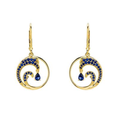 Vermeil Wave Earrings