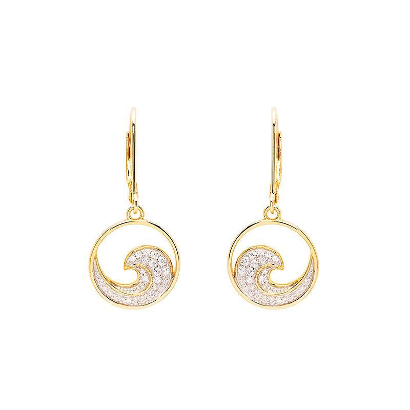 Vermeil Wave Earrings