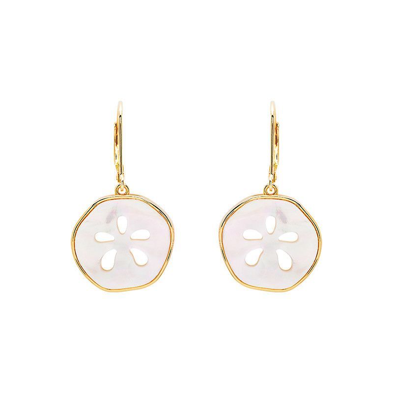 Vermeil Sand Dollar Earrings