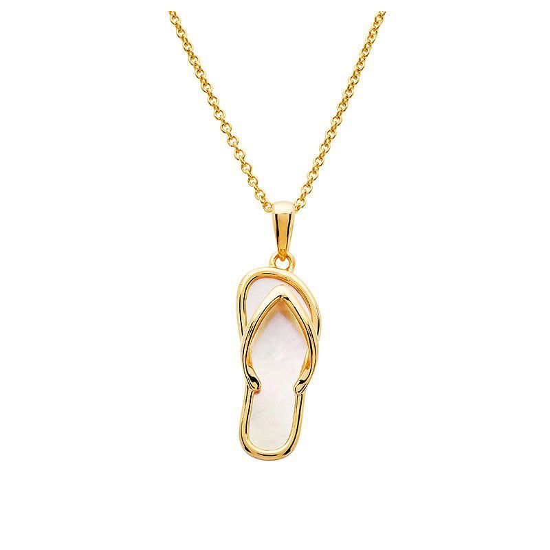 Vermeil Flip Flop Necklace