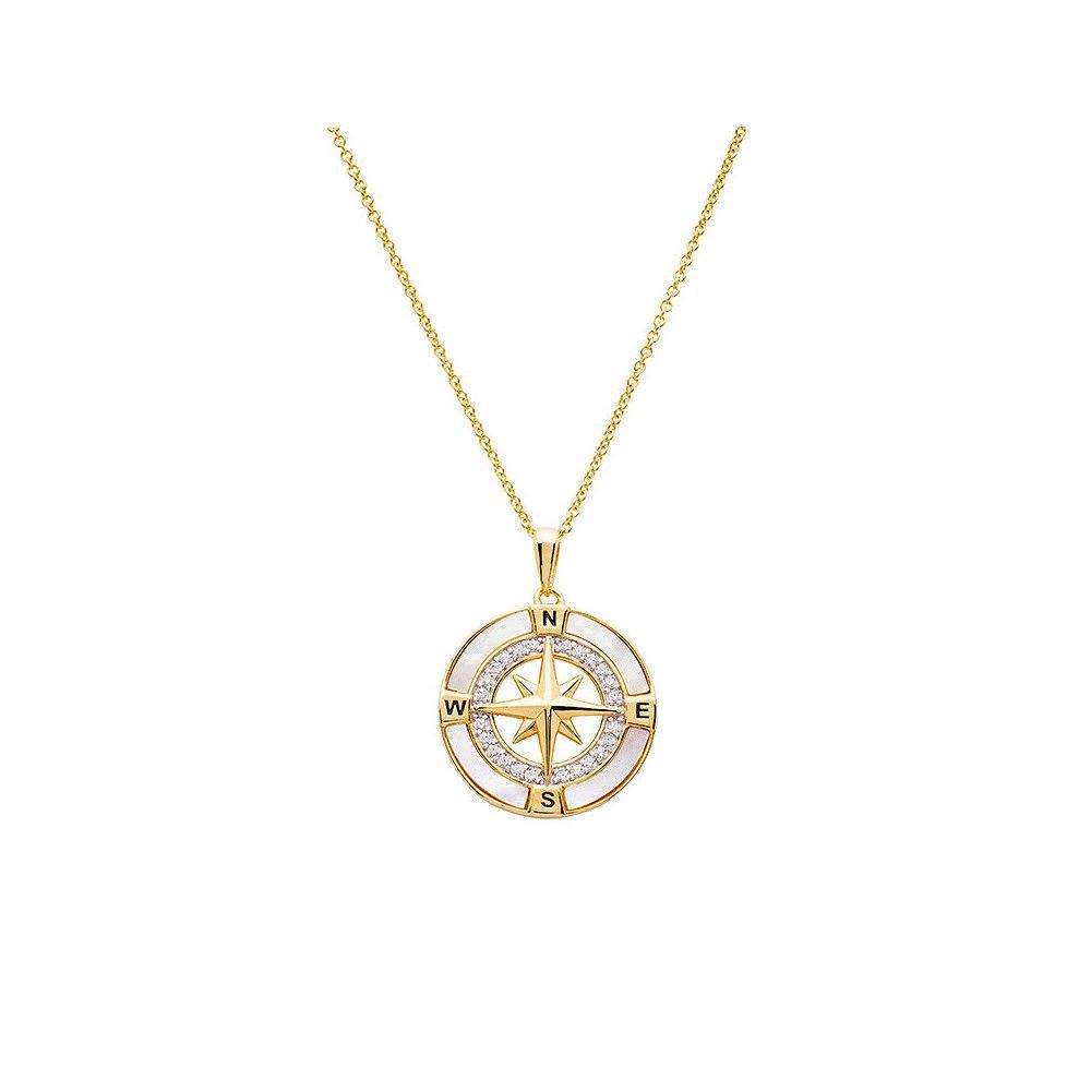 Vermeil Compass Necklace