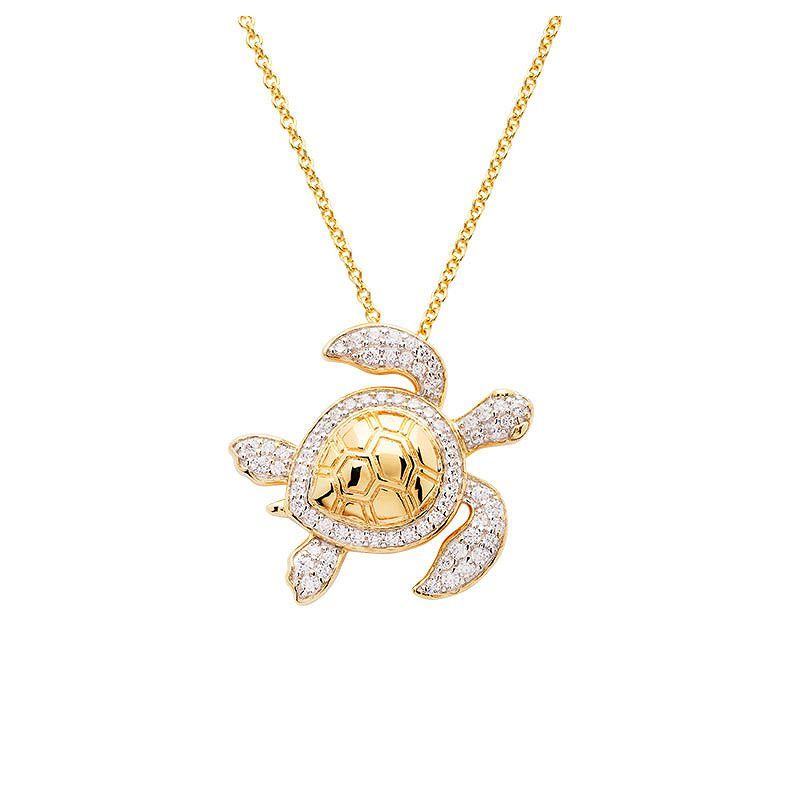 Vermeil Turtle Necklace