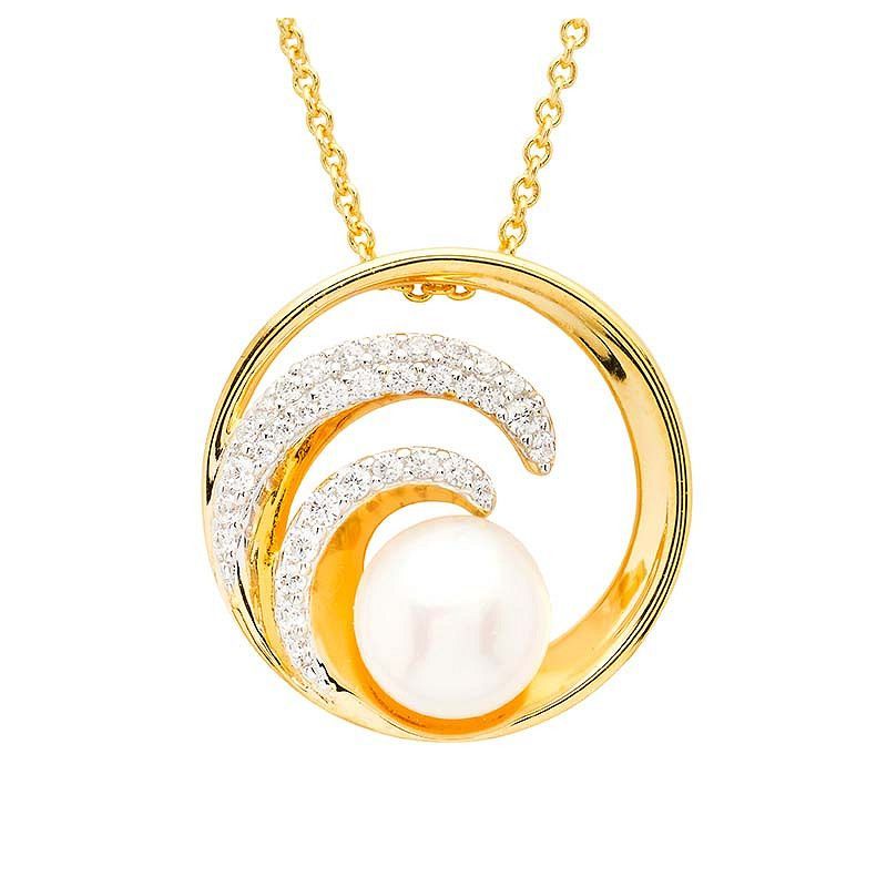 Vermeil Wave Necklace