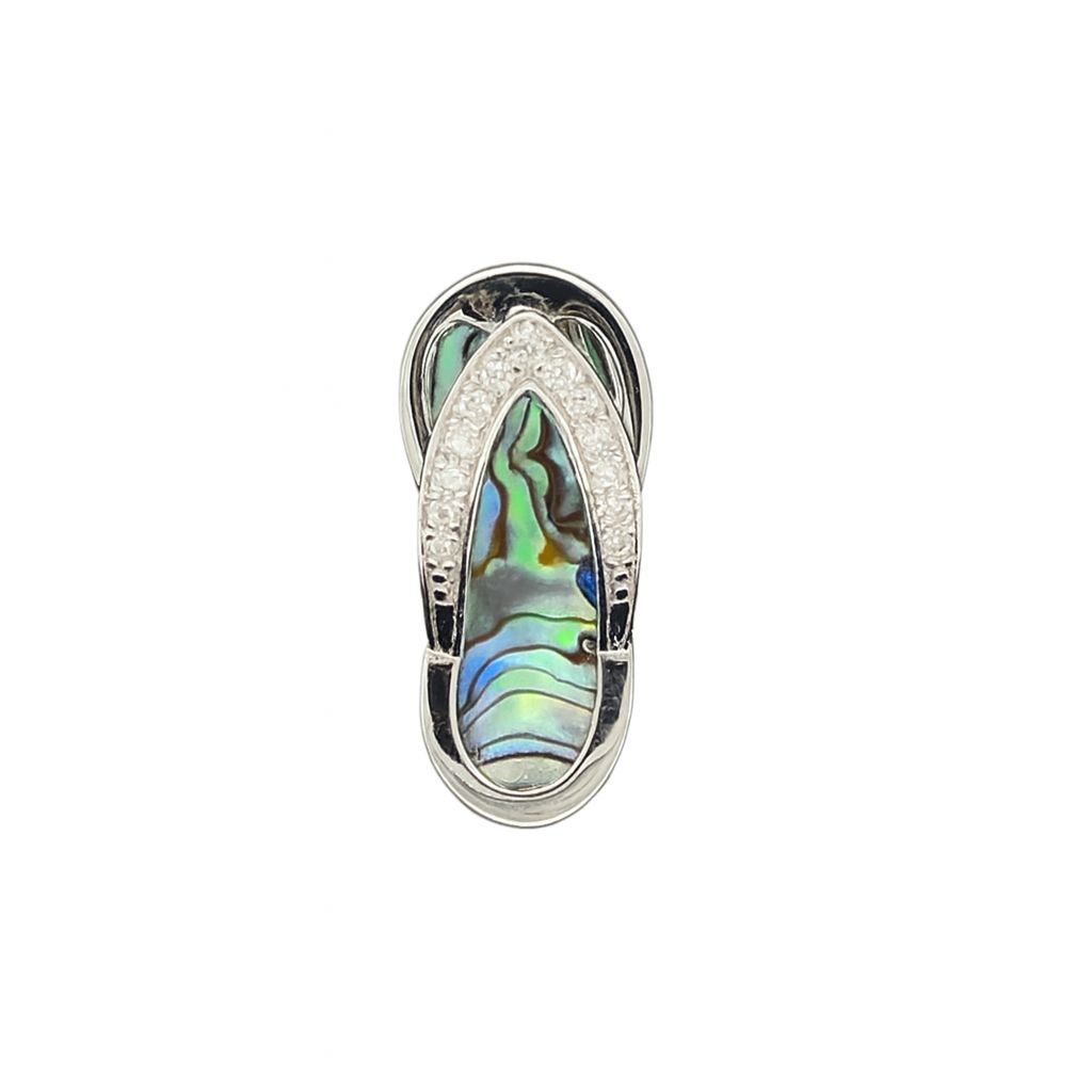 Abalone Flip Flop Pendant Abalone Flip Flop Pendant
