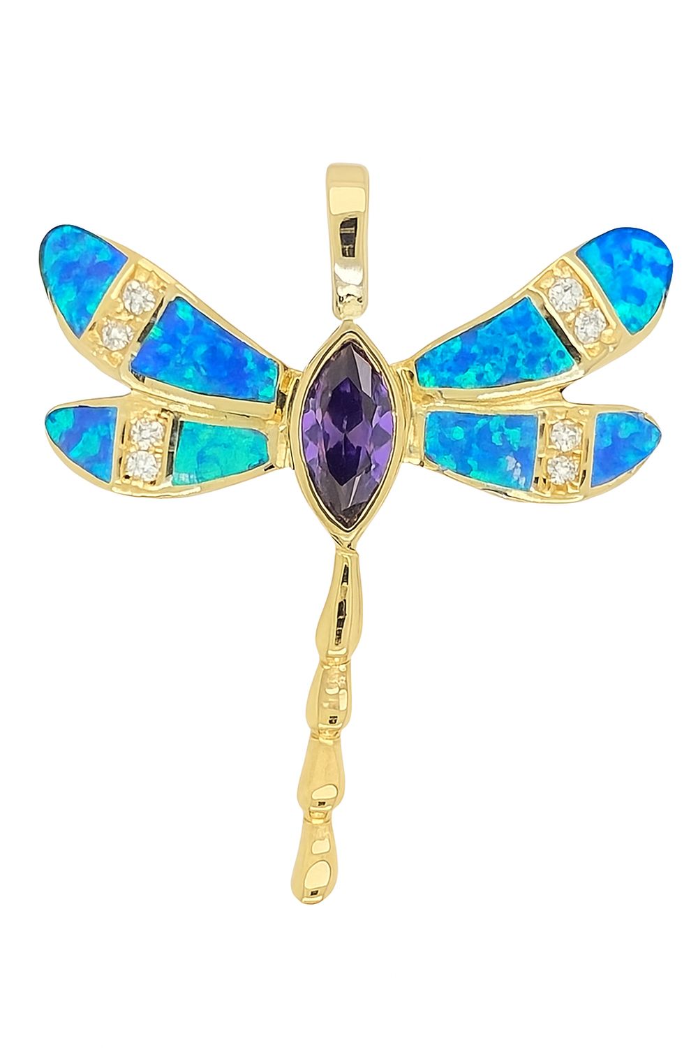 Opal Dragonfly Pendant Opal Dragonfly Pendant