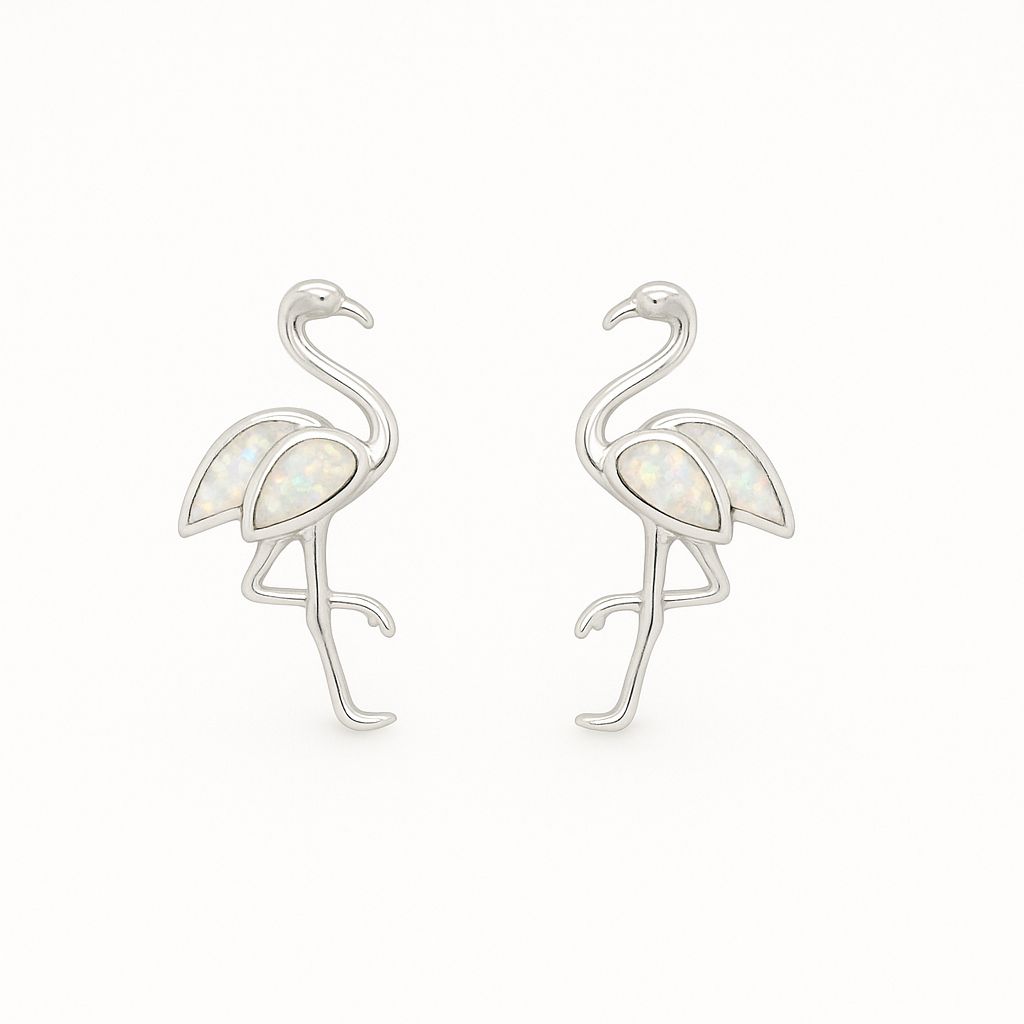 Flamingo Post Earrings