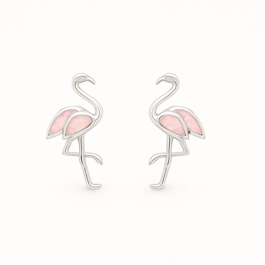 Flamingo Post Earrings