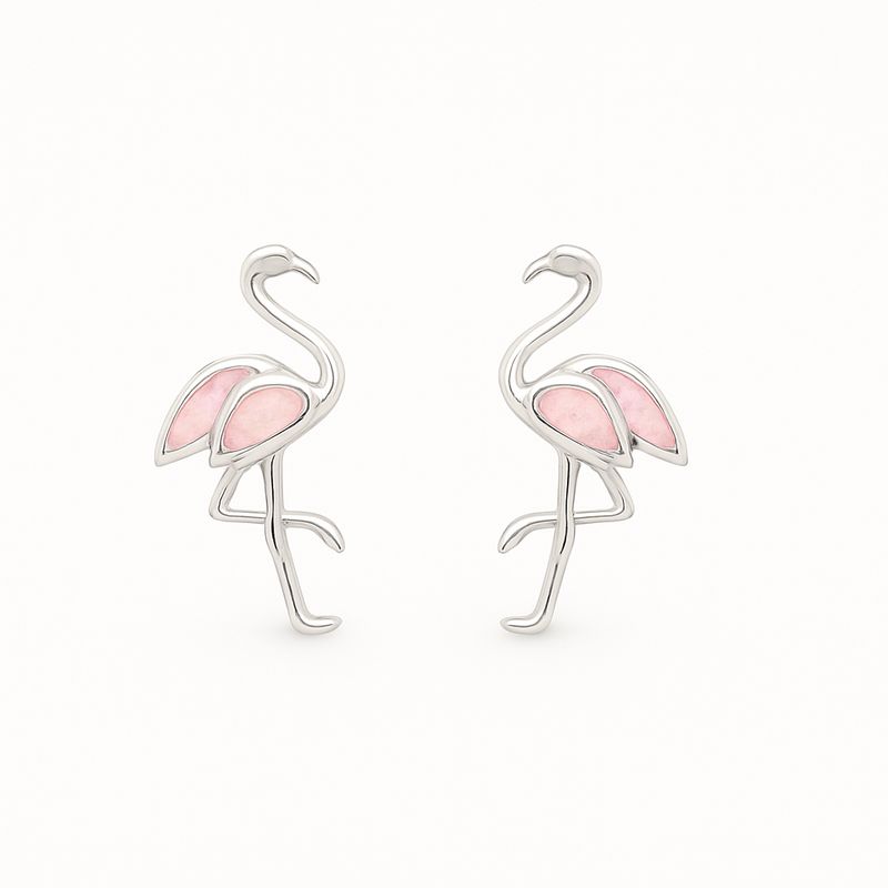 Flamingo Post Earrings