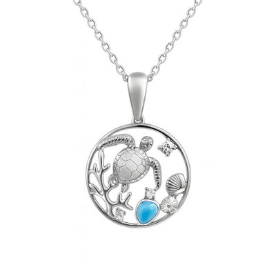 Larimar Tropical Necklace Larimar Tropical Necklace